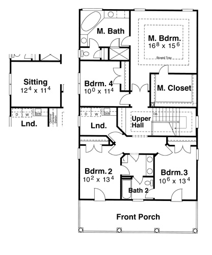 Second Floor image of Kensington I - A House Plan